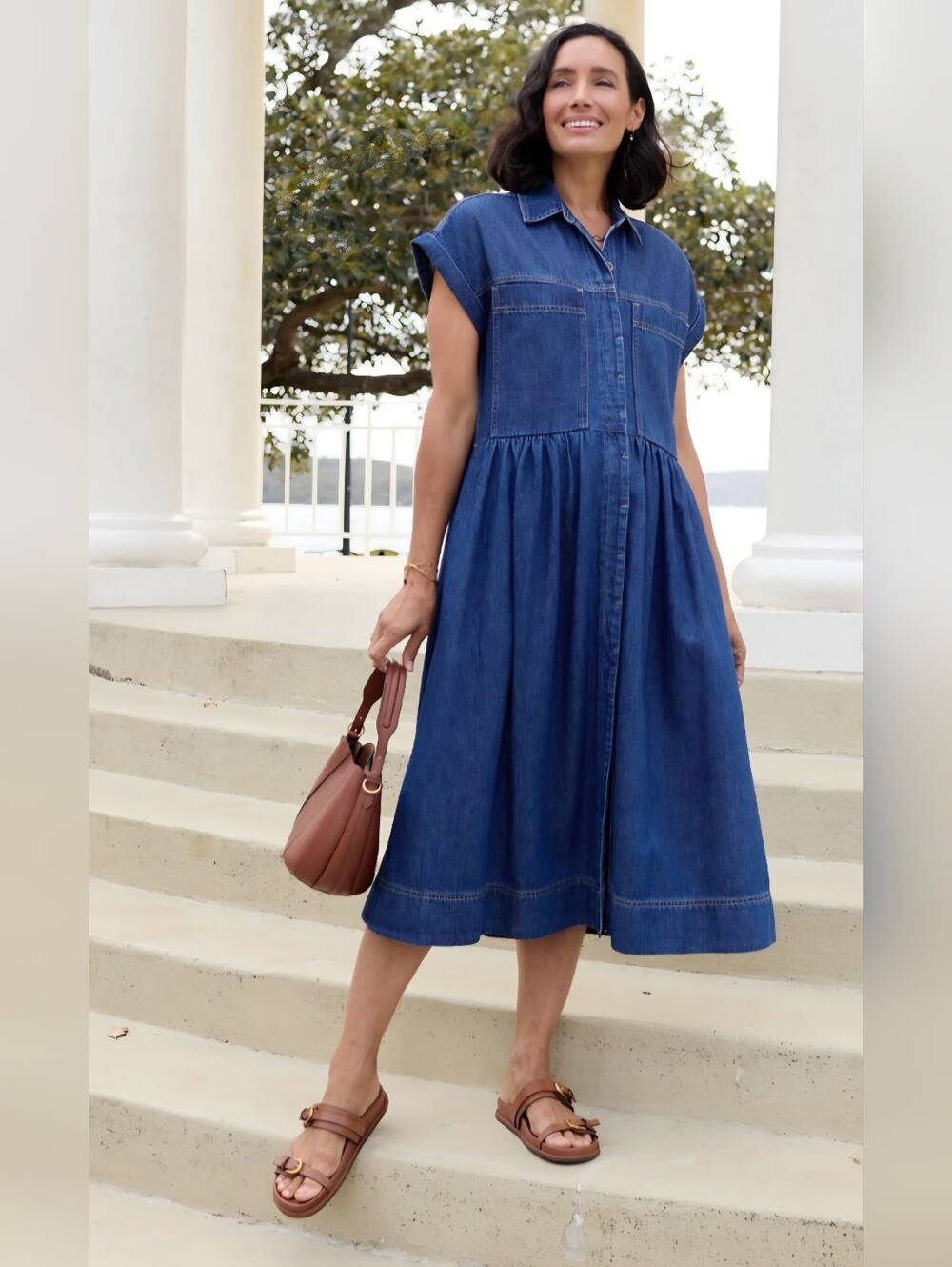 MAYE HARPER DENIM DRESS